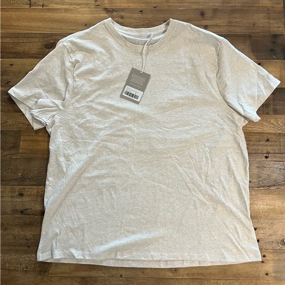 *NWT* Everlane The Organic Cotton Crew Tee Uniform Heather Oatmeal XXL - Picture 4 of 10